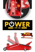 POWER BLACK 2 Yıl Germany 2 Ton Arabalı Tekerlekli Hidrolik Timsah Kriko Kutulu ÇANTALI POWERBLACK Makine Kriko thumbnail 2