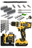 POWER BLACK 58 Vf 5 Ah Otomatik Hizalamalı Lazer Metre Yeşil Çizgili Lazer Hizalama & Şarjlı Matkap Vidalama thumbnail 1