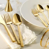 Fecra Doğa 36 Parça Gold Çatal Kaşık Bıçak Takımı thumbnail 1