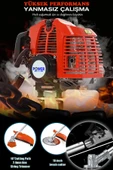 POWER BLACK GERMAN 11000rpm 5.9 Hp Sırt Tipi Benzinli Motorlu Ot Çalı Çim Biçme Tırpanı thumbnail 3