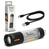 TG Led Şarjlı Kamp Lambası Ortam Odak Aydınlatma Wt-736 thumbnail 4