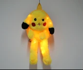 Peluş Işıklı Oynar Kulaklı Pikachu Sırt Çantası thumbnail 2