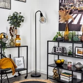 RİOLİGHT RETRO SİYAH KAFES METAL LAMBADER KÖŞE LAMBASI thumbnail 1