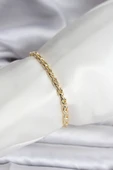 14K Gold Renk Kaplama Zincir Model Kadın CM Bileklik - TJ-BB8132 thumbnail 1
