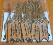 Pratikbox Kraft 300gr Kağıt etiket/Bu senin için / etiketi 2,5x7cm/Jüt ipli / 60 adet thumbnail 5