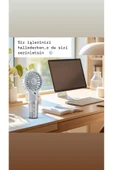 El Tipi Sulu Buharlı Fan Şarjlı Vantilatör Mini Masaüstü El Fan Taşınabilir 4 Kademeli Usb Pervane thumbnail 3
