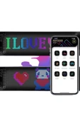16x96 Piksel Esnek LED Matrix Panel Bluetooth ile Programlanabilir thumbnail 3