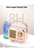 Nostaljik Retro Radio Parlak Kaplama Bluetooth Bağlantılı Hoparlör thumbnail 2