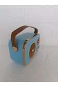 Speaker Fm Radyo Bluetooth Hoparlör Mp3 Çalar Usb Tf Aux Ses Bombası Kablosouz Hoparlör thumbnail 5