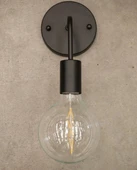 RİOLİGHT RETRO11,RUSTİK,VİNTAGE SİYAH 1XE27 DUYLU METAL DUVAR APLİK thumbnail 2