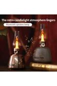 Nostaljik Gaz Lambası Model Led Fenerli Nostalji Bluetooth Hoparlör Usb thumbnail 1