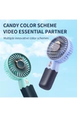 Taşınabilir Fan Soğutucu Mini Vantilatör Klima Güçlü Serinletici Şarjlı Masa Üstü Sessiz Standlı thumbnail 3