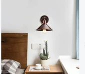 RİOLİGHT VİNTAGE1,RUSTİK1,RETRO1 FIRÇALI BAKIR HAREKETLİ BAŞLIK METAL APLİK ÇAP:23CM thumbnail 2