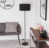 RİOLİGHT RUSTİK,VİNTAGE,RETRO4 SİYAH METAL GÖVDE SİYAH KUMAŞ BAŞLIK 1XE27 LAMBADER KÖŞE LAMBASI thumbnail 2