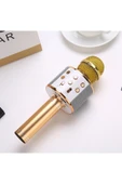 Türkçe Seslendirme Karaoke Mikrofonu Bluetooth Mikrofon Bluetooth Speaker Hoparlör Aux-Tf-Usb Giriş thumbnail 5