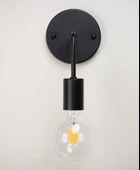 RİOLİGHT RETRO11,RUSTİK,VİNTAGE SİYAH 1XE27 DUYLU METAL DUVAR APLİK thumbnail 1