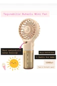 El Tipi Sulu Buharlı Fan Şarjlı Vantilatör Mini Masaüstü El Fan Taşınabilir 4 Kademeli Usb Pervane thumbnail 1