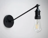 RİOLİGHT MODERN1 SİYAH ÇİFT MAFSALLI 1XE27 DUYLU METAL DUVAR APLİK thumbnail 1