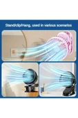 Taşınabilir USB Klipsli Fan Şarj Edilebilir, 720° Dönebilme, 3 Hız Yaz ve Dış Mekan Kullanımı İçin thumbnail 6
