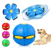Işıklı Zıplayan Frizbi Evcil Hayvan Topu thumbnail 1
