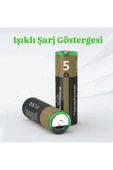 Kalın Pil Kalem Pil USB Type-C Kablo ile Şarj Edilebilir Lityum 2'li Kalem Pil 1.5V AA / 3200 mWH thumbnail 2