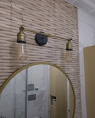 RİOLİGHT RETRO,RUSTİK,VİNTAGE ESKİTME MAFSALLI 2XE27 DUYLU METAL DUVAR APLİK thumbnail 2
