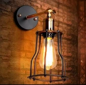 RIOLİGHT VİNTAGE,RETRO,RUSTİK MAFSALLI SİYAH HAREKETLİ KAFES BAŞLIK YATAK BAŞI APLİK 1ADET FİYATIDIR thumbnail 2