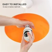 Wifi 360 Panoramik Ampul Kamera 1080p Gece Görüş Hareket Algılama Ev Güvenliği thumbnail 4