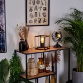 RİOLİGHT MODERN11, RETRO,VİNTAGE,RUSTİK SİYAH 1XE27 DUYLU KÜP METAL 20CMX20CM ABAJUR thumbnail 2