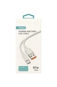 100 Cm Usb Type-C Şarj Ve Data Kablosu 67W(max) Destekler thumbnail 1