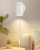 RİOLİGHT MODERN1 BEYAZ1 HAREKETLİ1 BAŞLIK1 GÜN IŞIĞI FİŞLİ,KABLOLU,ANAHTARLI METAL SPOT(AMPÜL DAHİL) thumbnail 1