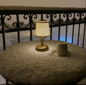 RİOLİGHT RETRO,RUSTİK,VİNTAGE LEDLİ PİLLİ ABAJUR GECE LAMBASI thumbnail 3