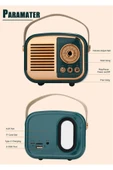 Nostaljik Retro Radio Parlak Kaplama Bluetooth Bağlantılı Hoparlör thumbnail 3