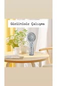 El Tipi Sulu Buharlı Fan Şarjlı Vantilatör Mini Masaüstü El Fan Taşınabilir 4 Kademeli Usb Pervane thumbnail 2