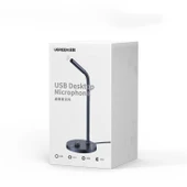 UGREEN Standlı Masaüstü Bilgisayar USB Mikrofon, Siyah, 90416 thumbnail 3