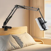 360 Dönebilen Masaüstü Süspansiyonlu Ayarlanabilir Tablet Tutucu Stand thumbnail 7