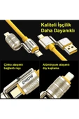 240W Ultra Süper Hızlı 4 In 1 Çoklu Şarj Kablosu & Data Kablo USB To Type-C / Type-C / To Lightning thumbnail 4
