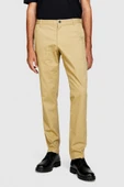 Sisley   Slim Fit Vintage Efekt Chino Pantolon Erkek Bej T-Shirt - 323A4DM6SF02Y thumbnail 8
