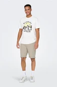 Only & Sons   ONSPETER LIFE REGULAR 0013 SHORTS NOOS Erkek Bej Şort - 22027905 thumbnail 5