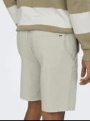 Only & Sons   ONSLINUS 0007 COT LIN SHORTS NOOS Erkek Gri Şort - 22024967 thumbnail 7