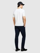 Sisley   Streç Pamuklu Kemer Delikli Slim Fit Pantolon Erkek Lacivert Pantolon - 324P4AIHSF021 thumbnail 5