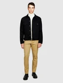 Sisley   Esnek Slim Fit Chino Pantolon Erkek Bej T-Shirt - 323A4JGCSF03E thumbnail 3