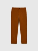 Sisley   Esnek Slim Fit Chino Pantolon Erkek Kahverengi T-Shirt - 323A4JGCSF03E thumbnail 6