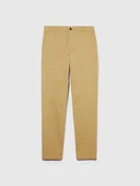 Sisley   Esnek Slim Fit Chino Pantolon Erkek Bej T-Shirt - 323A4JGCSF03E thumbnail 6