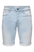 Only & Sons   ONSPLY LB JOG 8587 PIM DNM SHORTS NOOS Erkek Mavi Şort - 22018587 thumbnail 1