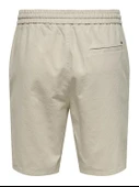 Only & Sons   ONSLINUS 0007 COT LIN SHORTS NOOS Erkek Gri Şort - 22024967 thumbnail 2