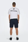 Only & Sons   ONSTEL LIFE 0119 SHORTS NOOS Erkek Dark Navy Şort - 22027949 thumbnail 3