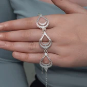 Gümüş Ay Dansı Telkari Kadın Bileklik thumbnail 1