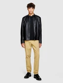 Sisley   Slim Fit Vintage Efekt Chino Pantolon Erkek Bej T-Shirt - 323A4DM6SF02Y thumbnail 5