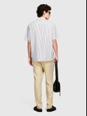 Sisley   %100 Keten Slim Comfort Fit Pantolon Erkek Bej Pantolon - 325P4AGHSF049 thumbnail 4